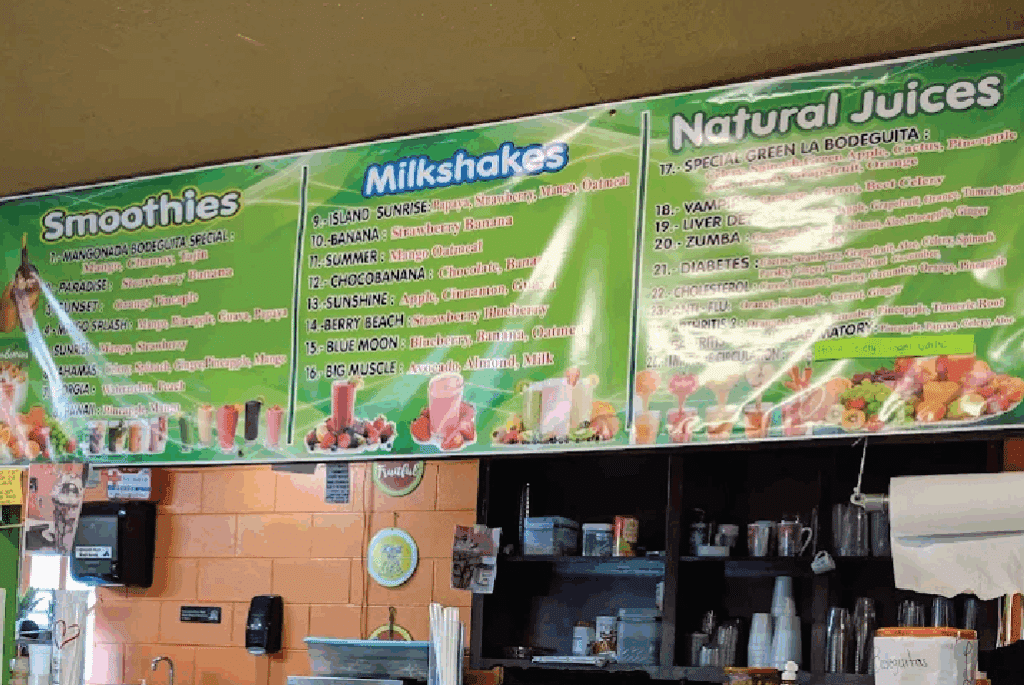 image of the La Bodeguita menu