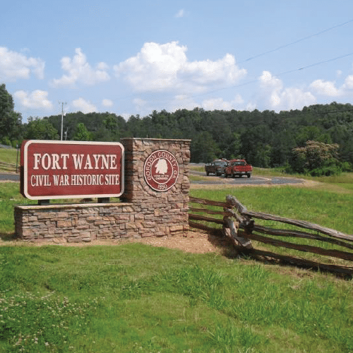 image of Fort Wayne Civil War Historic Site sign