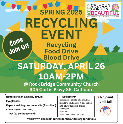 image of recycle event in calhoun ga