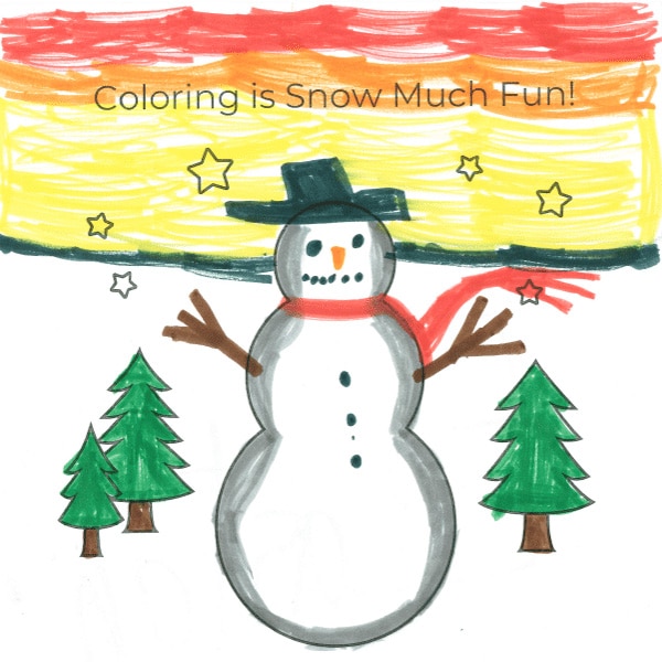 Coloring Contest Winner - Kdg-1st